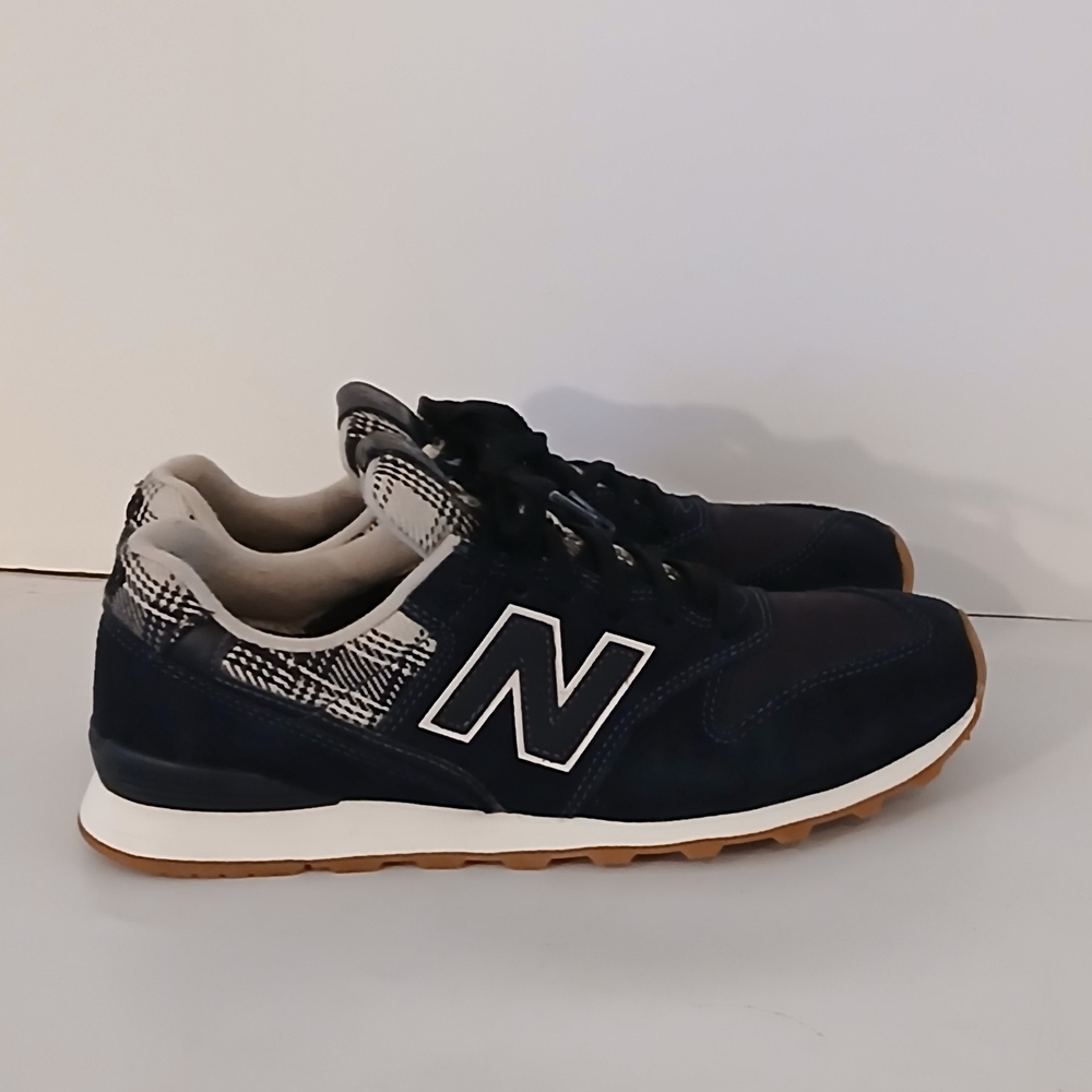 New Balance 996 Blue Plaid Sneakers Size 8
